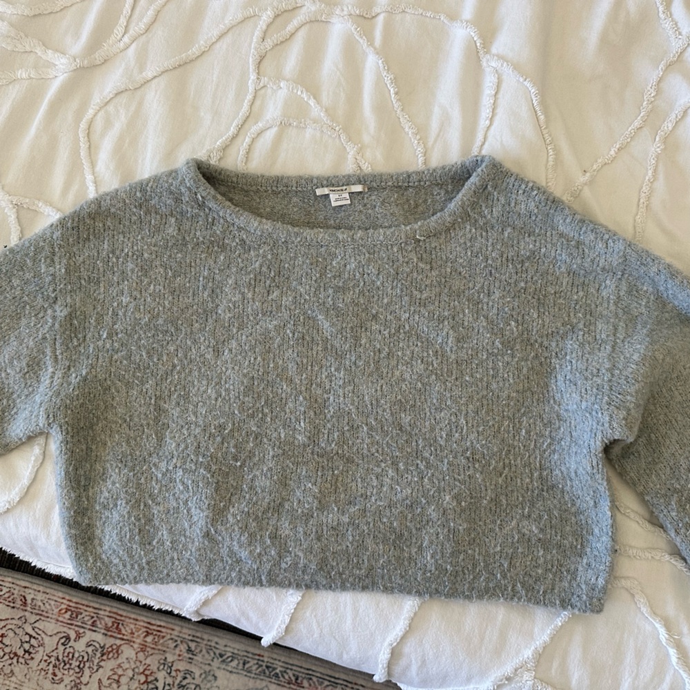 Urban Outfitters Grey/Light Blue Sweater